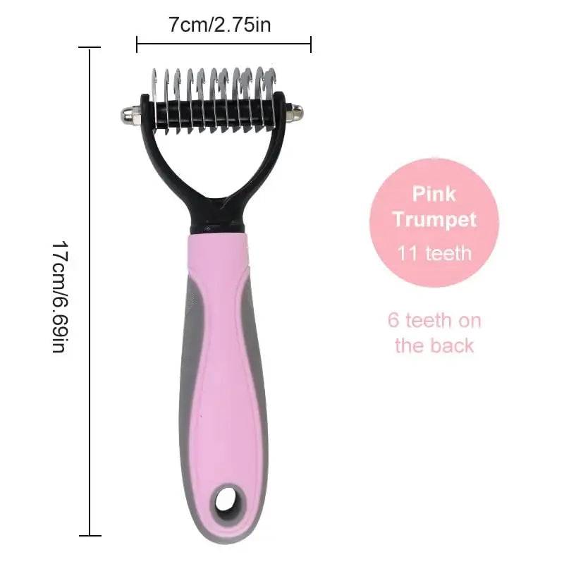 Pet Knotter Dog Grooming Hair Removal Pet Tools Hair Removal Comb Brush Double Sided Pet Supplies