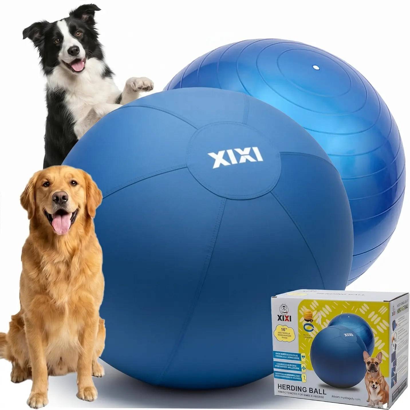 XIXI Inflatable Herding Ball - The Ultimate Interactive Outdoor Toy for Active Dogs - Perfect for High-Energy Breeds!