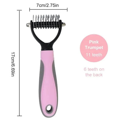 Pet Knotter Dog Grooming Hair Removal Pet Tools Hair Removal Comb Brush Double Sided Pet Supplies